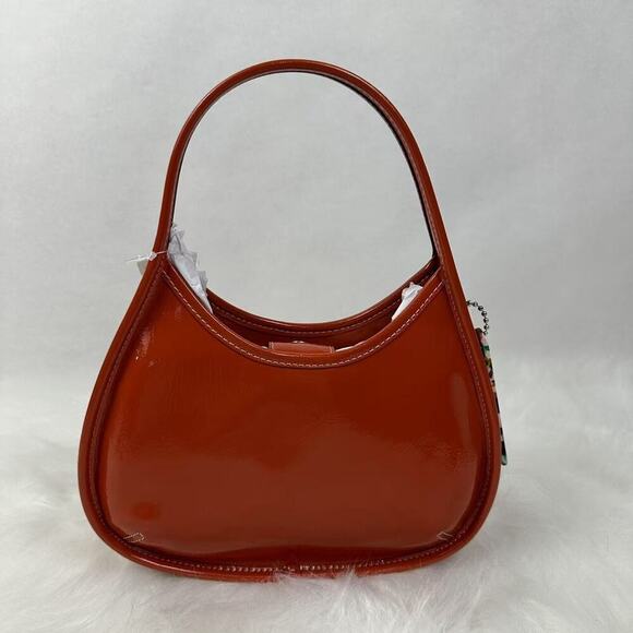 Coach Ergo Shoulder Bag In Coachtopia Leather Orange CQ003 Rainbow NWT - Picture 1 of 7